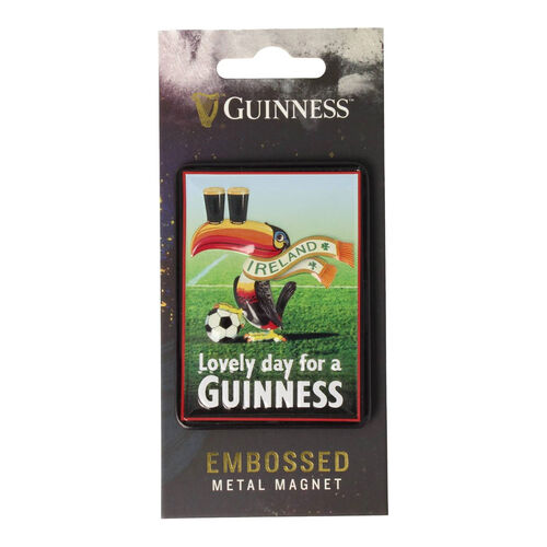 Guinness Metal Magnet Embossed- Football Toucan