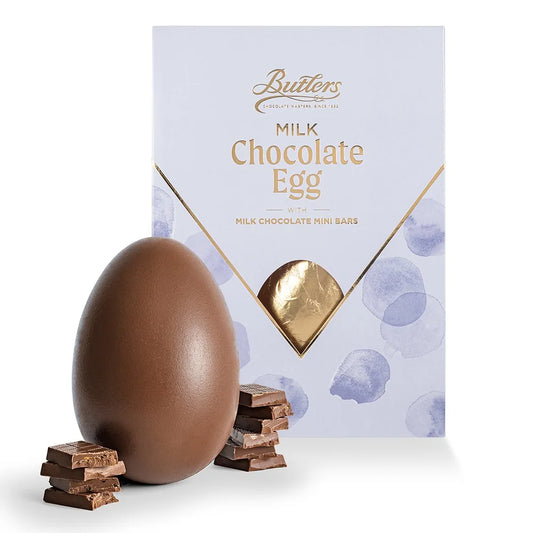 Milk chocolate egg with mini bars