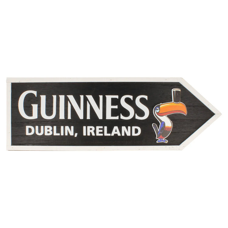 Guinness Wooden Road Sign-Toucan