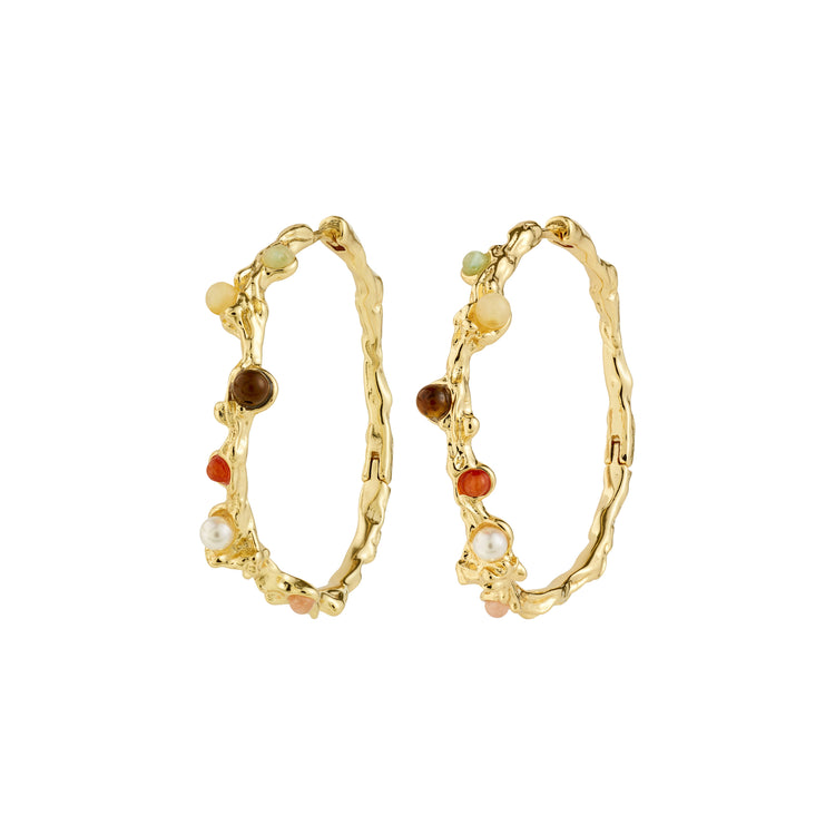IRIS hoop earrings gold-plated
