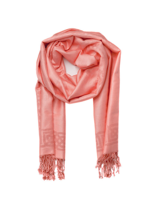 Celtic Knot design scarf Pink