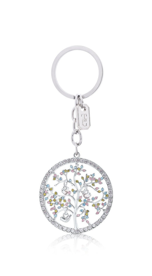 Silver Tree of Life Keyring