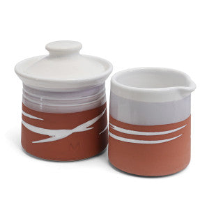 Paul Maloney Terracotta Milker & Sugar Bowl