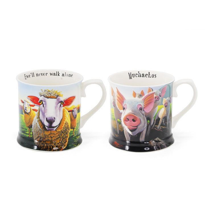 Beyond The Herd Sheep & Pig Tankards