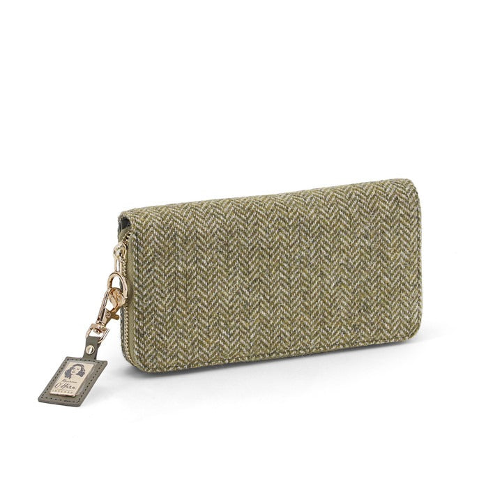 Maureen O'Hara Wallet Green Herringbone