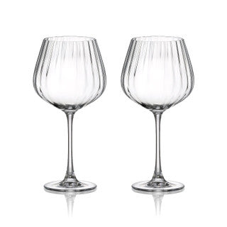 Ripple Set of Two Gin and tonic glasses