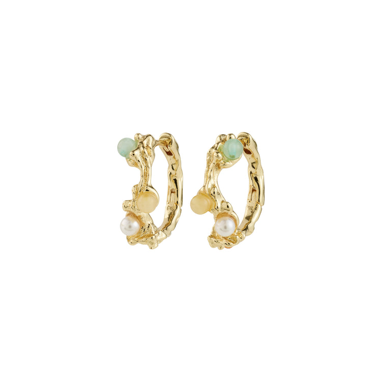 IRIS hoop earrings gold-plated