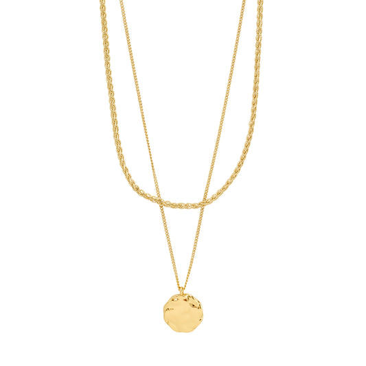 DECLAN necklace 2-in-1 set, gold-plated