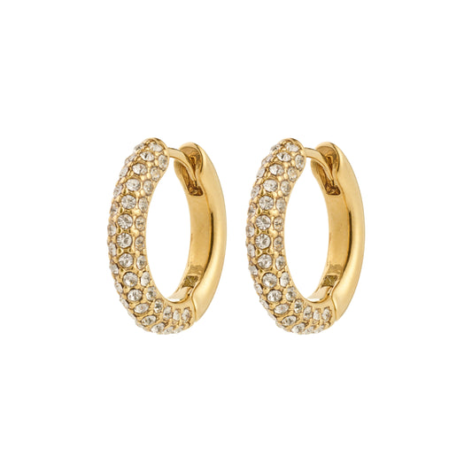 TATUM medium hoops gold-plated