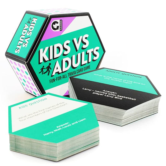 Family Card Games - Kids vs. Adults