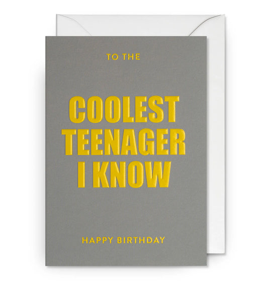 To the Coolest Teenager I know