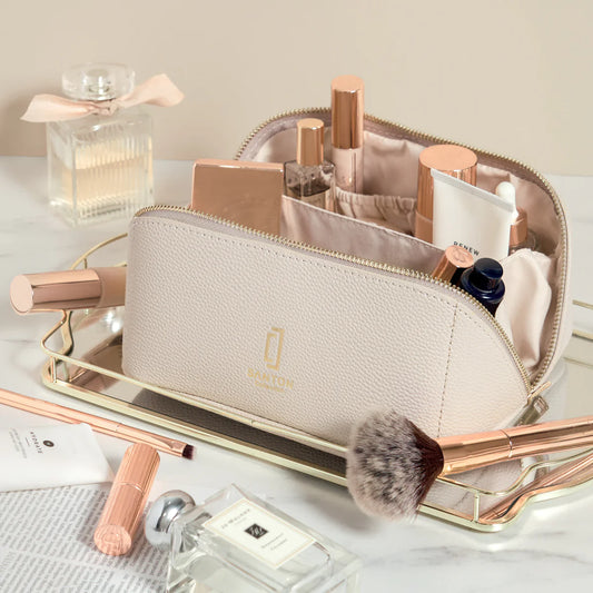 Large Make Up Case - Taupe