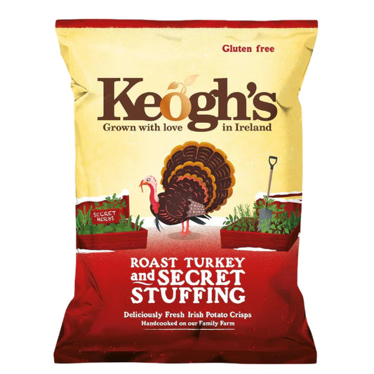 Roast Turkey and Secret Stuffing Crisps by Keoghs 125g