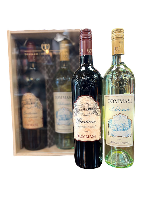 TOMMASI GRATICCIO & ADORATO TWIN GIFT CARTON VERONA, ITALY