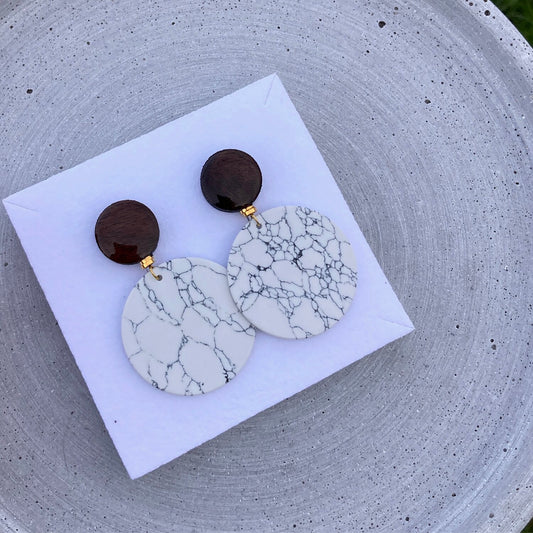 WHITE MARBLE DISCS
