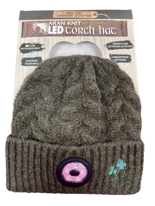 Chunky Knit Led Torch Hat