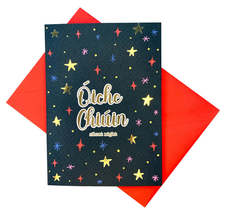 Silent Night Óiche Chùin - Happy Christmas Card