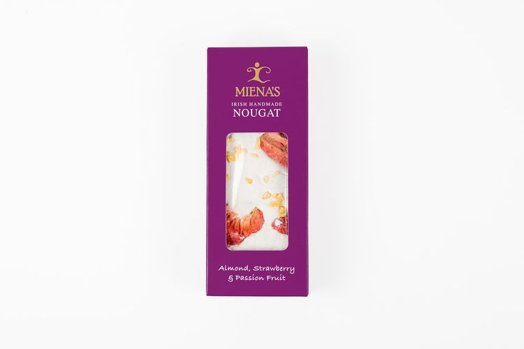 Mienas Almond Strawberry and Passionfruit sharing slab