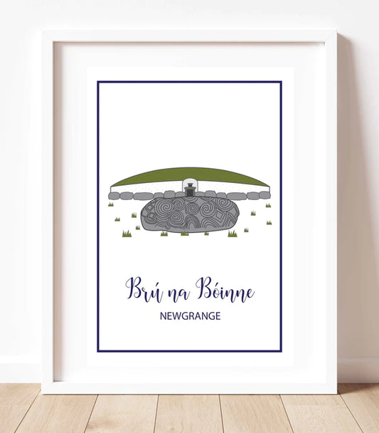 Newgrange 'Brú Na Bóinne' Print Framed