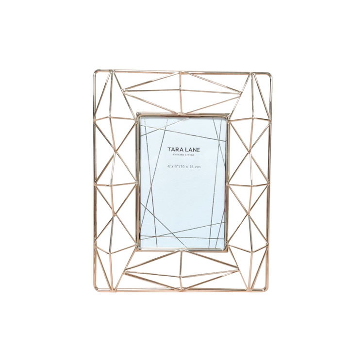 Isla Contemporary Photo Frame - Gold 4x6
