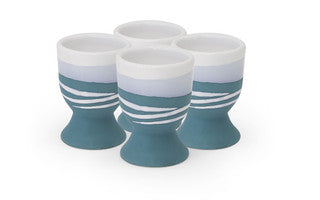 Paul Maloney Pottery Teal Egg Cups