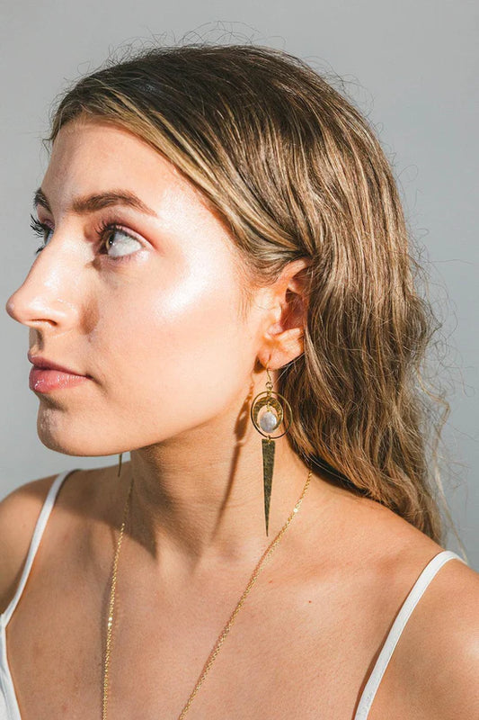 Pearl Moon natural pearl earrings