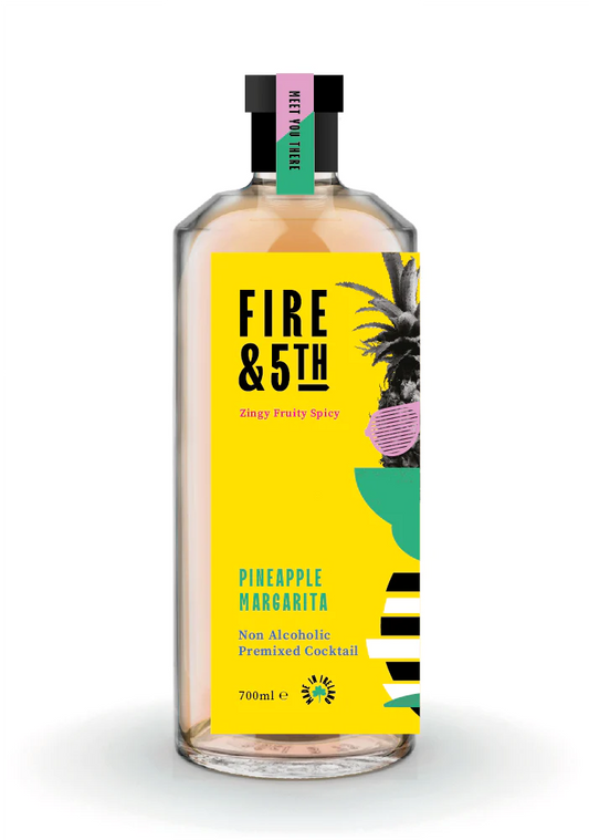 Fire&5th Pineapple Margarita - Non Alcoholic Cocktail (Chill, shake & pour!)