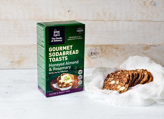 Gluten Free Sodabread Toasts - Honeyed Almond & Rosemary