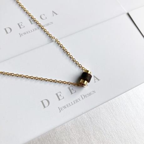 Gold Bead Necklace by Deeca