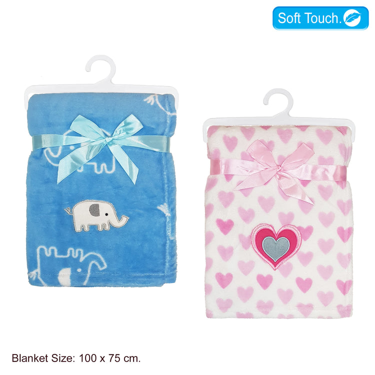 Soft Baby Blanket - Heart Design