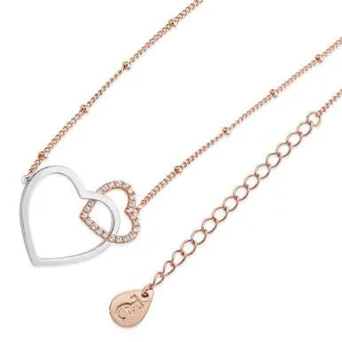 Sparkling Interlinked Heart Pendant