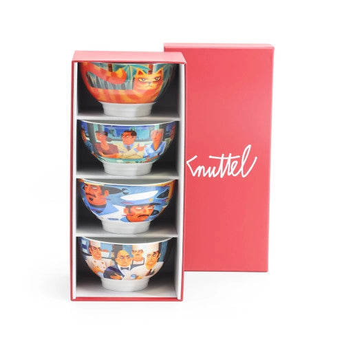 Graham Knuttel Set Four Bowls