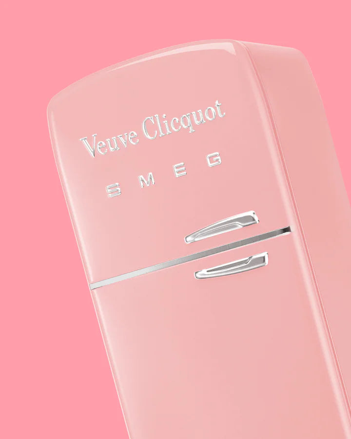 Veuve Clicquot Champagne Rose Smeg Fridge Gift