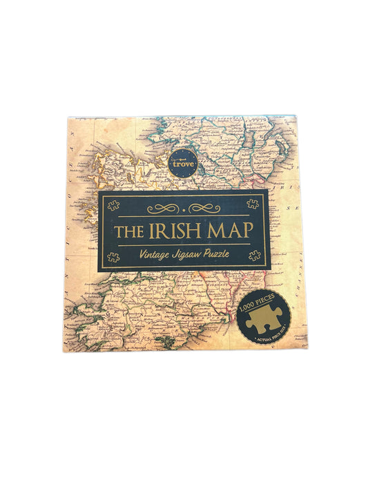 The Irish Map Vintage Jigsaw Puzzle