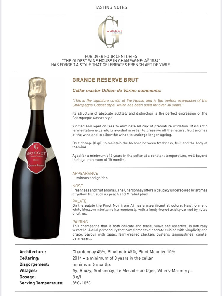 Gosset Grande Reserve