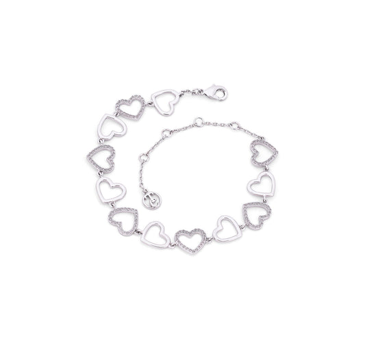 Heart Bracelet Open Hearts