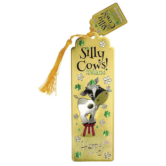Silly Cows - Foil Bookmark Happy