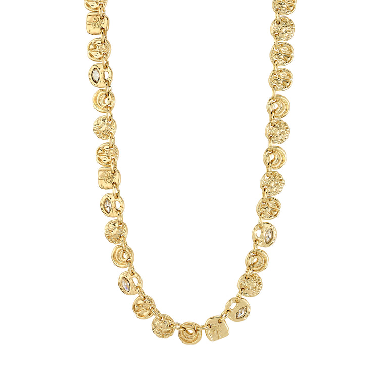 FIRE necklace gold plated