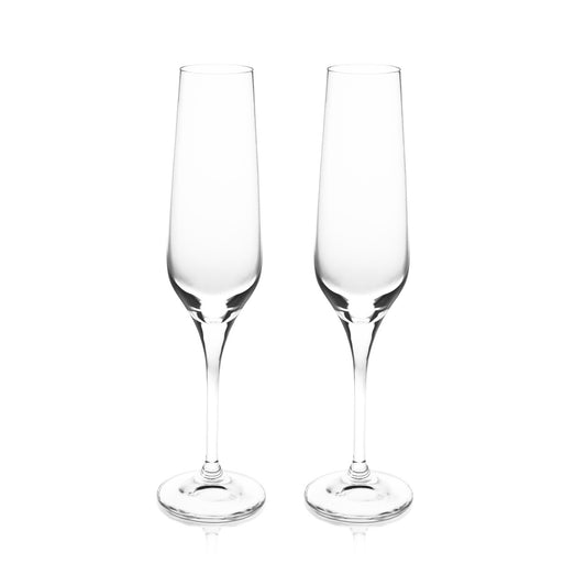 Eternity Set of Two Champagne Glasses