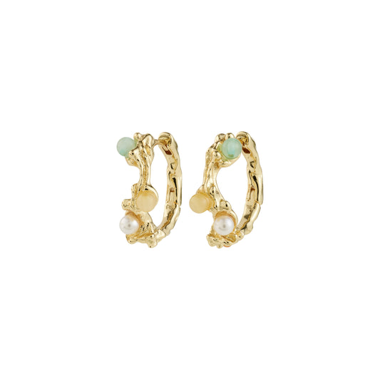 IRIS hoop earrings gold-plated
