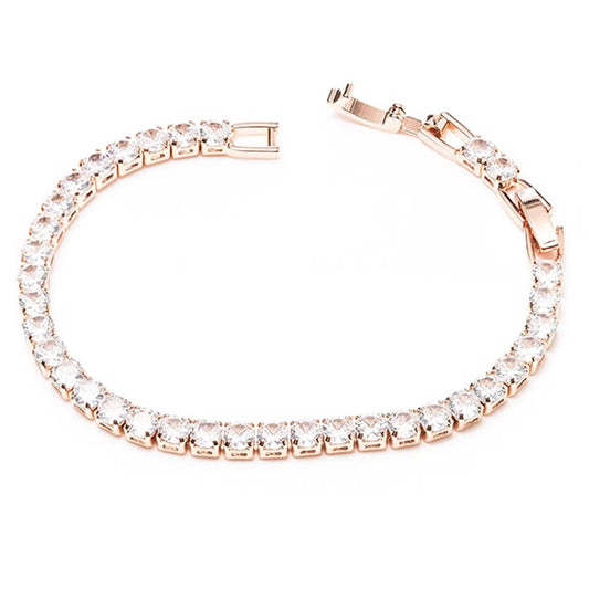 Rose Gold Tennis Diamond Bracelet