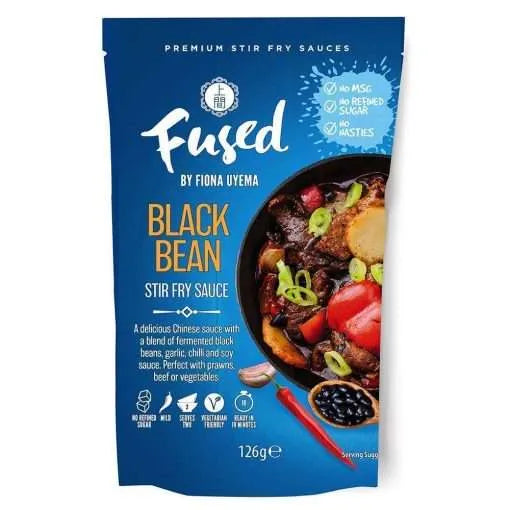 Fused Black Bean  stir fry