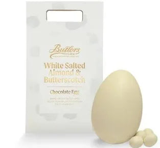 Butlers white salted almond and butterscotch  Chocolate Egg