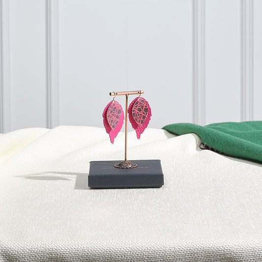 Siobhan Daly Designs - Double Pink Duilleog Earrings