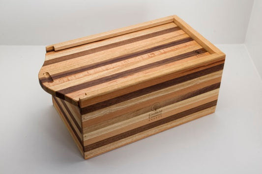 Breadbin with Sliding Breadboard Lid Stripe