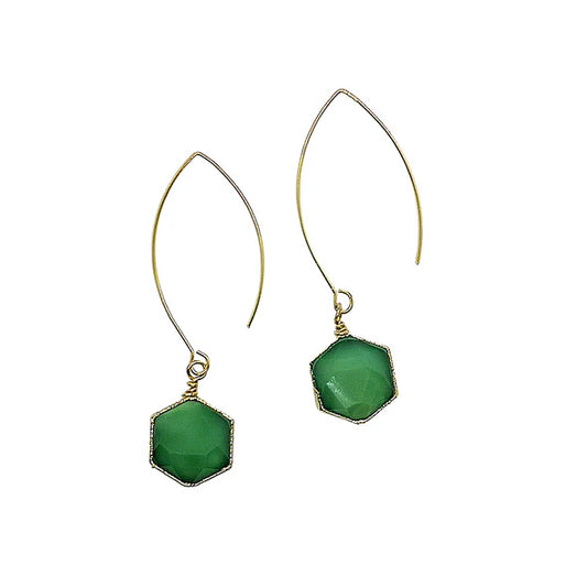 Hexagon Earrings by Siobhan Daly