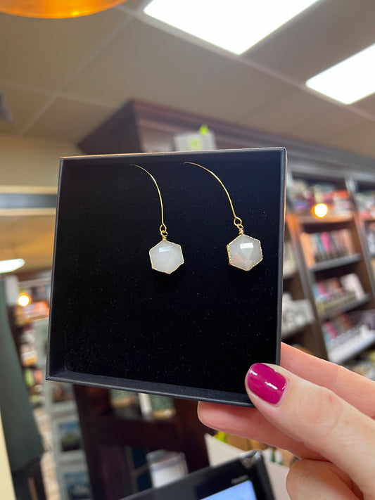 Hexagon Earrings by Siobhan Daly