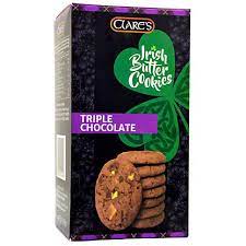 Clares Irish butter cookies - Triple Chocolate