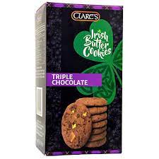 Clares Irish butter cookies - Triple Chocolate