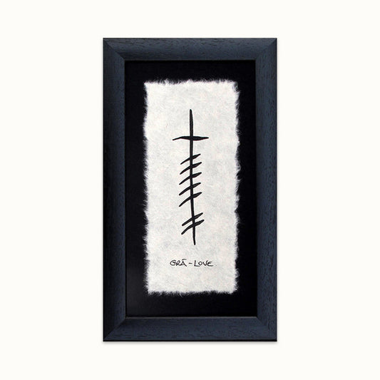 Ogham Gra - Love Plaque